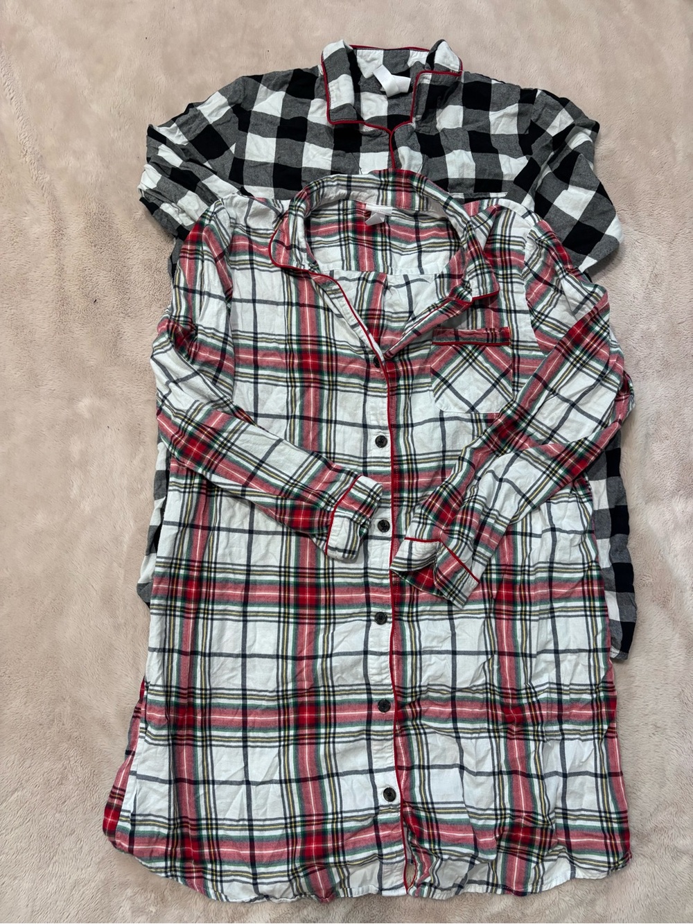 Wondershop Red, White & Black Plaid Button-Front